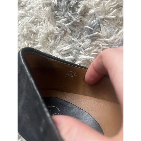 Earthies Shoes Womens 8.5 B Vanya Pewter Ballet Flat Slip On Leather Casual - Picture 7 of 8